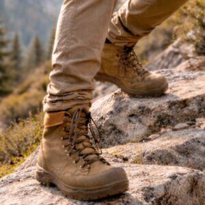 Belleville Mountain MCB 950 Gore Tex Vibram Combat Hiker Boot Khaki Size 5.5 (W)